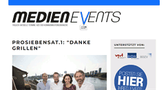 Desktop Screenshot of medienevents.com